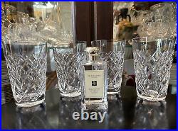 Rare Stunning Set of 4 WATERFORD CRYSTAL Tyrone (Cut) 12 Oz Flat Tumbler MINT