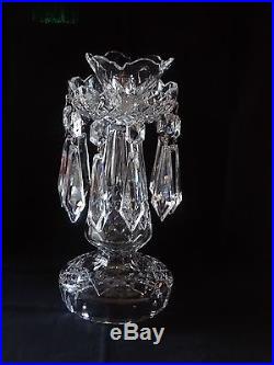 Rare VINTAGE Waterford Crystal C1 CANDELABRA Set of 2 Candlestick Holder 10