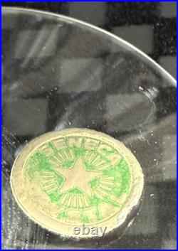 Rare Vintage 1950s Seneca Starburst Crystal Glassware Set 21pc Mid Century Elegt