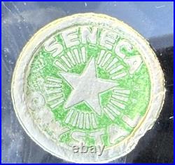 Rare Vintage 1950s Seneca Starburst Crystal Glassware Set 21pc Mid Century Elegt