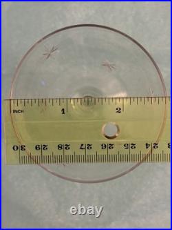 Rare Vintage 1950s Seneca Starburst Crystal Glassware Set 21pc Mid Century Elegt