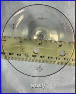 Rare Vintage 1950s Seneca Starburst Crystal Glassware Set 21pc Mid Century Elegt