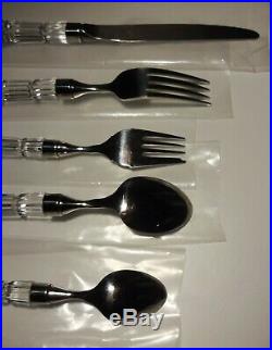 Rare Vintage Waterford Crystal Flatware Silverware 5 Pc Place Setting Ireland
