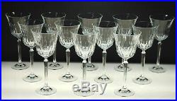 Rare (set Of 12) Vintage Mikasa Park Avenue Pattern Crystal Water Goblets