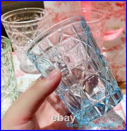 Rattan Crystal Glass Coffee Wine Cup Set Artificial Buffing Artwork Collection