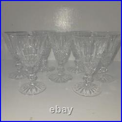 Retired Set of 7 Waterford Crystal Tramore Pattern Sherry Glass Glasses 4-1/2