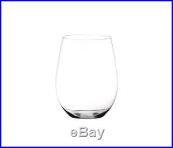 Riedel Big O 12-Piece Stemless Crystal Glasses Assorted Red Wine Glass Set Clear