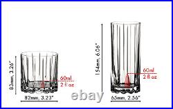 Riedel Crystal Rock 10 Oz & Highball 11 Oz Cocktail Glass Set Of 8 New Nib