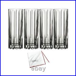 Riedel Drink Specific Glassware Fizz Cocktail Glass 2 Pack with Cloth Bundle