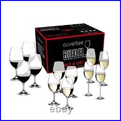 Riedel Ouverture Red and White Magnum Wine Glass and Champagne Flute, Set of 12