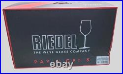 Riedel Vinum New World Pinot Noir /Merlot Glass Set of 8. 4+4