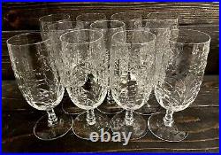 Rock Sharpe Baden Cut Crystal Iced Tea Glasses 7 Tall Holds 12oz Set Of 11