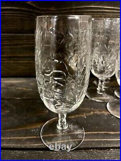 Rock Sharpe Baden Cut Crystal Iced Tea Glasses 7 Tall Holds 12oz Set Of 11