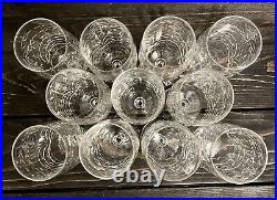 Rock Sharpe Baden Cut Crystal Iced Tea Glasses 7 Tall Holds 12oz Set Of 11