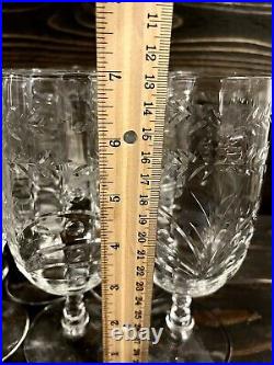 Rock Sharpe Baden Cut Crystal Iced Tea Glasses 7 Tall Holds 12oz Set Of 11