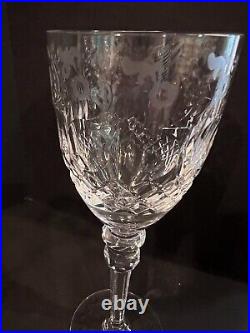 Rogaska Crystal GALLIA Water Goblets Set of 4 9 1/4 tall x 3 1/4