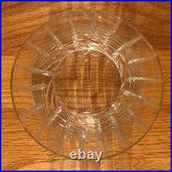Rogaska Galleria Clear Crystal Lowball Double Old Fashioned Glasses VTG Set 3