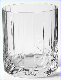Rogaska Galleria Clear Crystal Lowball Double Old Fashioned Glasses VTG Set 3