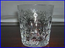 Rogaska Gallia Crystal Set of 6 Double Old Fashioned glasses 4 Signed