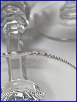 Rogaska Gallia Set of 5 Water Goblet Wine Stemmed Glass 9 1/4 Tall Crystal