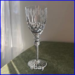 Rogaska Queen Cut Crystal Wine Glass Stemware 7.75 Wine Goblet Set Of 5