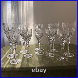 Rogaska Queen Cut Crystal Wine Glass Stemware 7.75 Wine Goblet Set Of 5