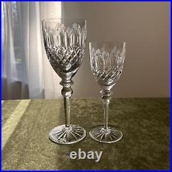 Rogaska Queen Cut Crystal Wine Glass Stemware 7.75 Wine Goblet Set Of 5