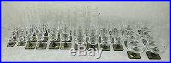 Rosenthal Crystal Glass Set 36 Berlin Linear Smoke Goblet Champagne Georg Jensen