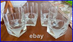 Rosenthal Crystal SKAL CLEAR - Set of 4 Double Old Fashioned 4 1/8