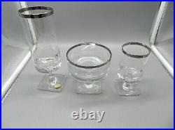 Rosenthal Platinum Band #3200 Set of 34 Glasses 3 Styles One Price