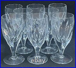 Royal Brierley Crystal England Set of Eight Cut Crystal Claret Wine Glasses