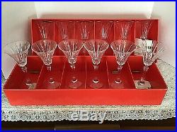 Royal Crystal Rock Novecento Clear Water Wine Sherry Glasses Italy Set of 12