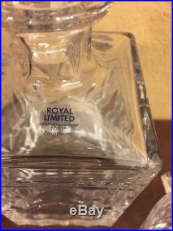 Royal Limited Whiskey Set Decanter And 8 Glasses