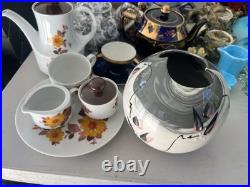 Ruby Red glassware! Teapots! Crackled Glass! 60+ pieces! Vintage
