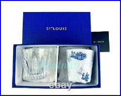 SAINT St. LOUIS Crystal Primo Crystal Tumblers, Set of 2 New Boxed France SAINT St. LOUIS Crystal Primo Crystal Tumblers, Set of 2 New Boxed France