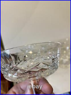 SET 10 Waterford 4 1/8 LISMORE CUT CRYSTAL CHAMPAGNE SHERBET GLASSES + 1 extra