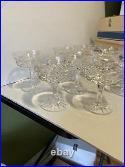 SET 10 Waterford 4 1/8 LISMORE CUT CRYSTAL CHAMPAGNE SHERBET GLASSES + 1 extra