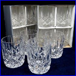SET 12 GORHAM LADY ANNE 9OZ 4 CRYSTAL TUMBLER DUOBLE OLD FASHIONED GLASSES