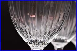 SET 5 Rogaska 7.75 Etched Wine Glasses Goblets Stemware Clear Crystal RGS16