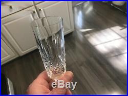 SET 6 Waterford 7 1/4 LISMORE CUT CRYSTAL CHAMPAGNE FLUTES GLASSES Stems MINT