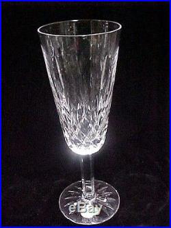 (SET OF 12) Waterford Crystal Lismore 7 1/4 CHAMPAGNE FLUTE GLASS EXCELLENT