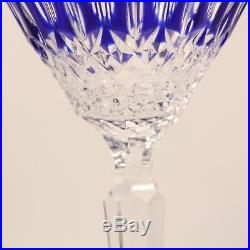 SET OF 2 WATERFORD CLARENDON COBALT BLUE CRYSTAL MARTINI GLASSES, NEWithMINT COND