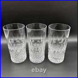 SET OF 3 Waterford Crystal COLLEEN 5 5/8 Highball Glass Tumbler 12 oz READ