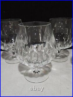SET OF 4- Mikasa Interlude TS-110 Full Lead Crystal Brandy Snifters NEVER USED