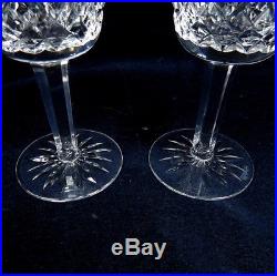 SET OF 4 WATERFORD CRYSTAL LISMORE RED WINE GLASSES 6 TALL