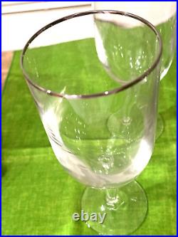 SET OF 4 WATERFORD CRYSTAL METROPOLITAN PLATINUM ICED BEVERAGE GLASSES Ireland