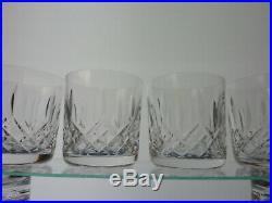 SET OF 6 WATERFORD LISMORE OLD FASHIONED / ROCK / TUMBLER 9 OZ 3 1/4 Tall MINT