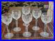 SET OF 6 Waterford Lismore Crystal Hock Balloon Wine Glasses 8oz