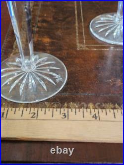 SET OF 6 Waterford Lismore Crystal Hock Balloon Wine Glasses 8oz