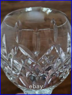 SET OF 6 Waterford Lismore Crystal Hock Balloon Wine Glasses 8oz